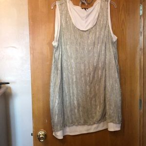 Gold and Cream dress